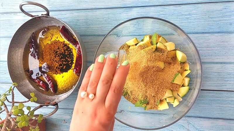 Aaam ka achar recipe or kachhe aam ka achar recipe with ingredients and step by step photoes