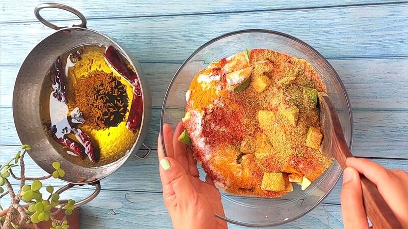 Aaam ka achar recipe or kachhe aam ka achar recipe with ingredients and step by step photoes