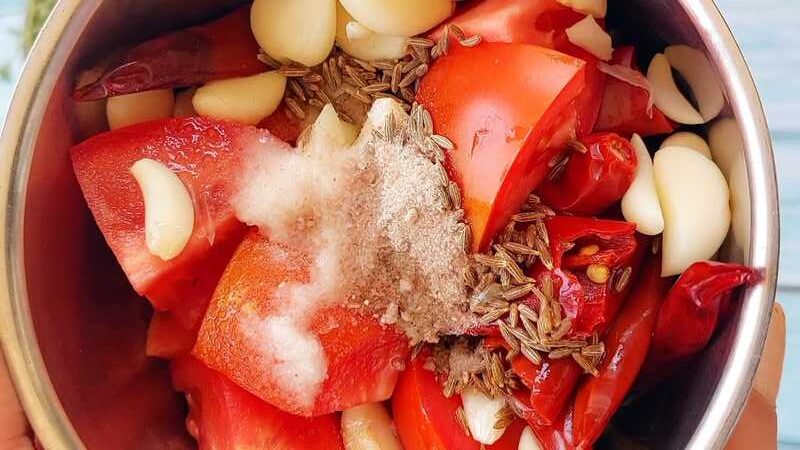 spicy lal chatni in 5 min recipe homemade and easy