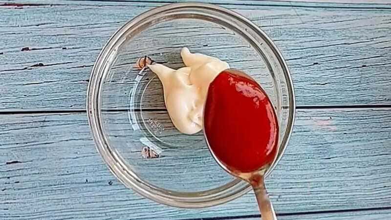 Easy homemade aloo tikki burger with mayonnaise and ketchup