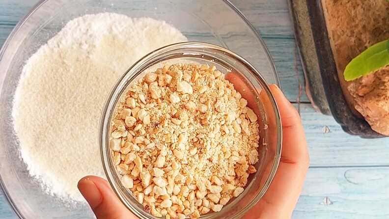 Crispy and spicy Indian snack