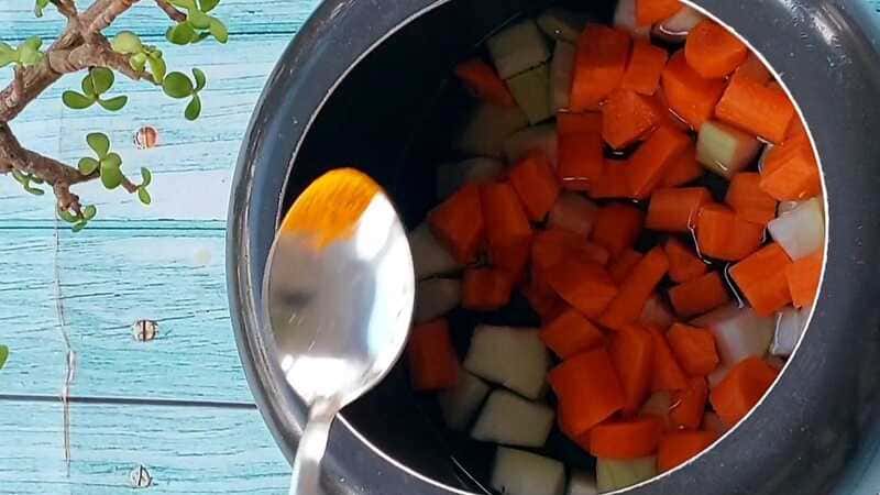 Healthy Sambar with Bottle Gourd and Carrot