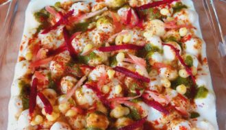 instant dahi vada or dahi bhalle recipe no frying, diet hriendly healthy chaat