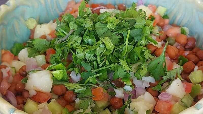 High Protein Kala Chana Salad