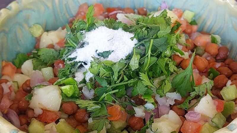 High Protein Kala Chana Salad