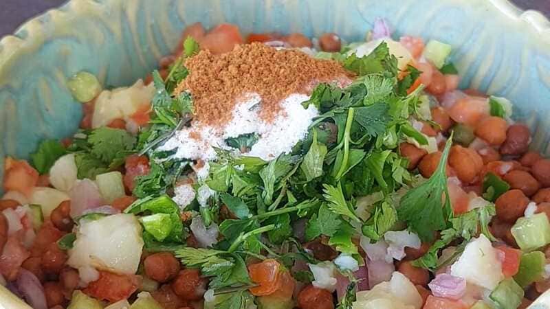 High Protein Kala Chana Salad