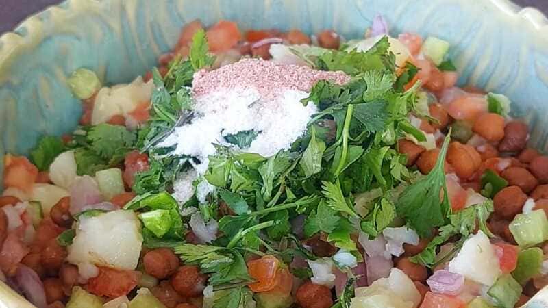 High Protein Kala Chana Salad