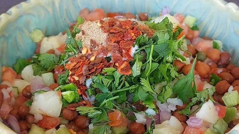 High Protein Kala Chana Salad