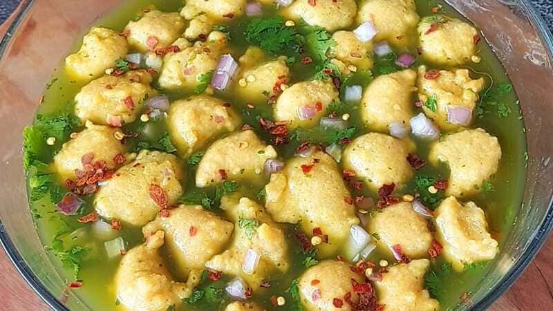 Spicy pani puri style recipe